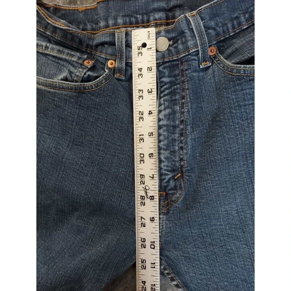 Levis 505 Jeans Mens 32x33 Blue Straight Fit Regular Medium Wash Tag size‎ 34x34
